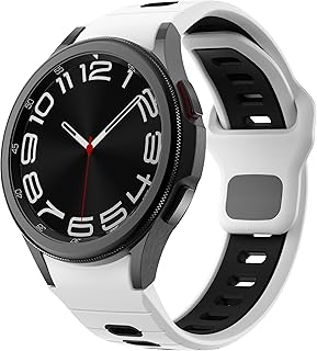 VEMIGON Rugged No Gap Strap Compatible with Samsung Galaxy Watch 7 6 5 4 Bands 44mm 40mm/Galaxy Watch 6 Classic 47mm 43mm/Watch 5 Pro 45mm/Watch 4 Classic 46mm 42mm, Silicone Replacement Sport Loop-picture-12