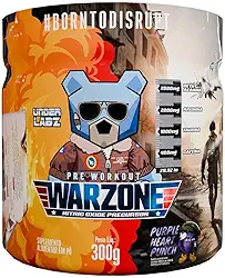 Warzone Pre Workout | Under Labz (300g) – Pré-Treino de Alta Performance com Cafeína, Beta-Alanina e Taurina | 30 Porções (Sabor, Purple Heart Punch)