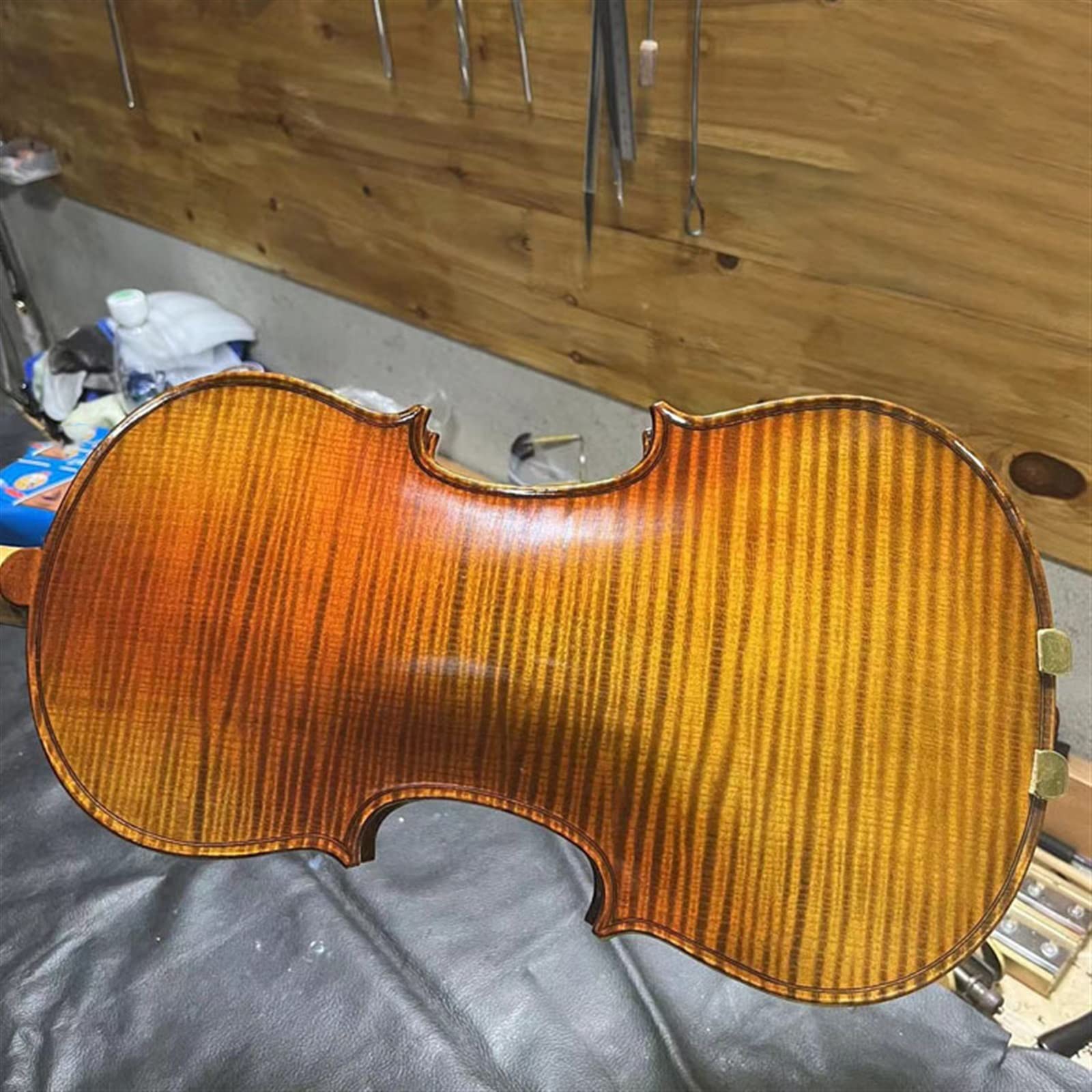 4/4 Violino Intagliato A Mano Modello di Strumento Musicale Set di Violino Professionale per Paletta in Acero Violini per Studenti