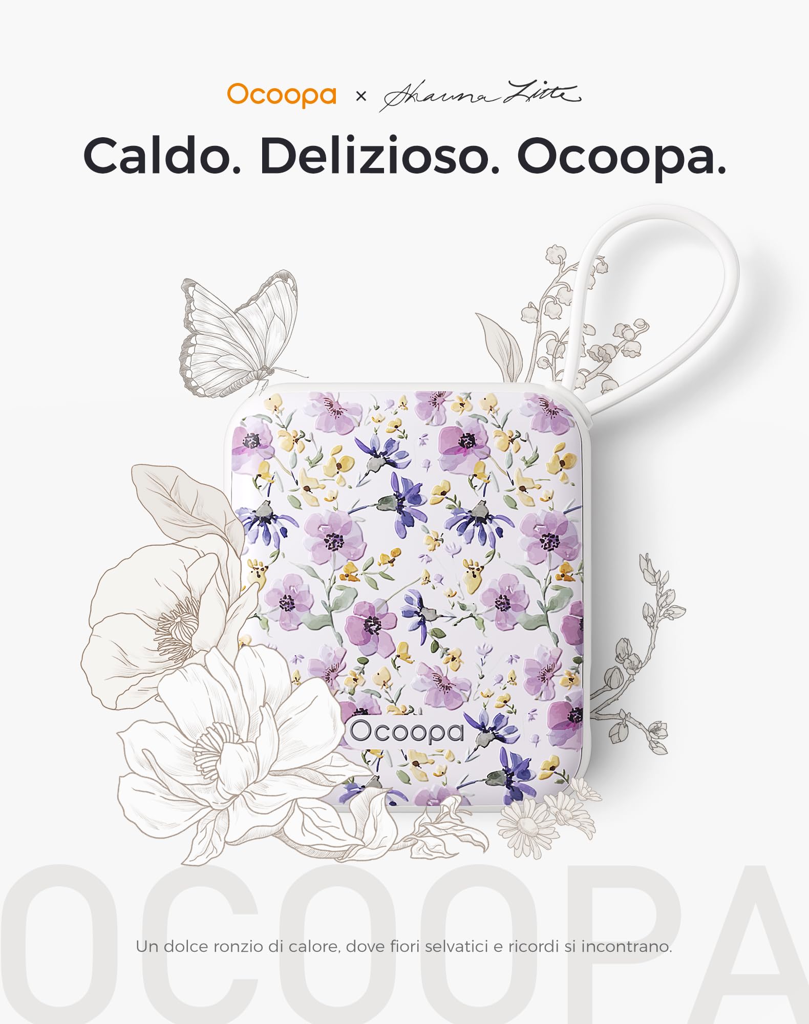 OCOOPA UT5 Nano Scaldamani Elettrico Confezione da due, Tre Livelli di Riscaldamento, Scaldamani Ricaricabile Portatile Scalda mani Tascabili, Regali, Essenziali per il Freddo Invernale in Esterni