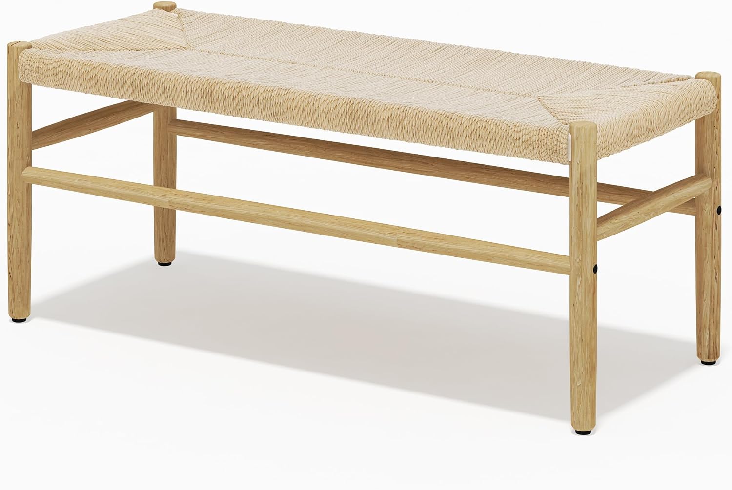 Mid-Century Indoor Entryway Bench with Ottoman, Seychelles Ubuy