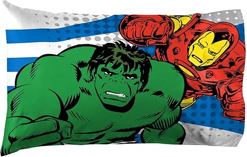 Miniatura 5 de Jay Franco Marvel Avengers Good Guys Juego de cama de 5 piezas y Hulk Pillow Buddy Bundle