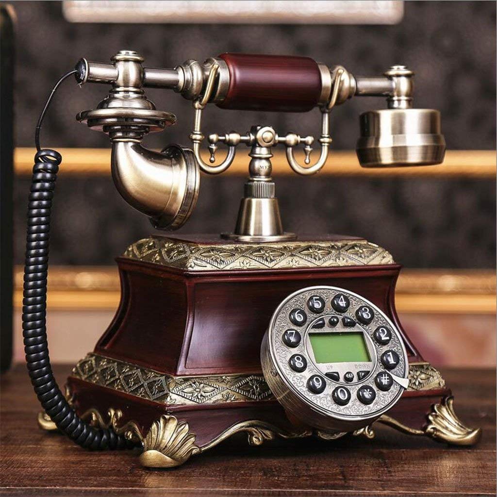 Telefon retro Vintage telefon Europejski ogród Retro telefon Vintage stacjonarny telefon stacjonarny do domowego biura