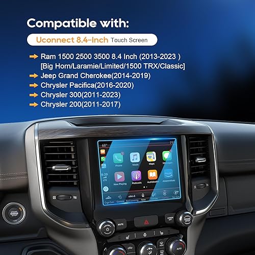 Miniatura 3 de LFOTPP Compatible con 2 protectores de pantalla de cristal para asiento trasero de TV de 10 pulgadas, para asiento trasero, para entretenimiento,