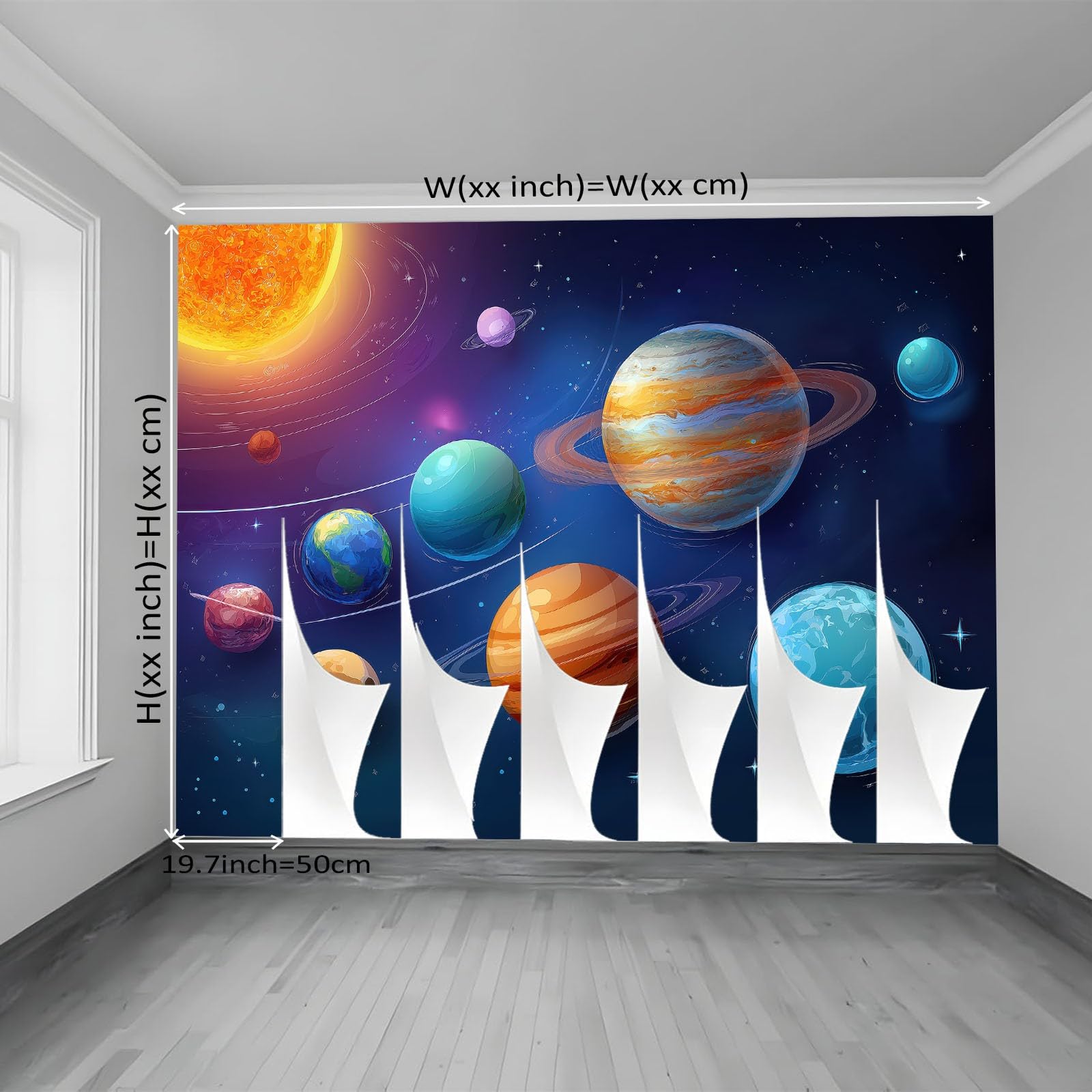 Fototapeta Wszechświat Fototapety Niebieski Wszechświat Słońce Fotografia Plakat Do Sypialni Salon Tv Ściana 350 x 256 cm