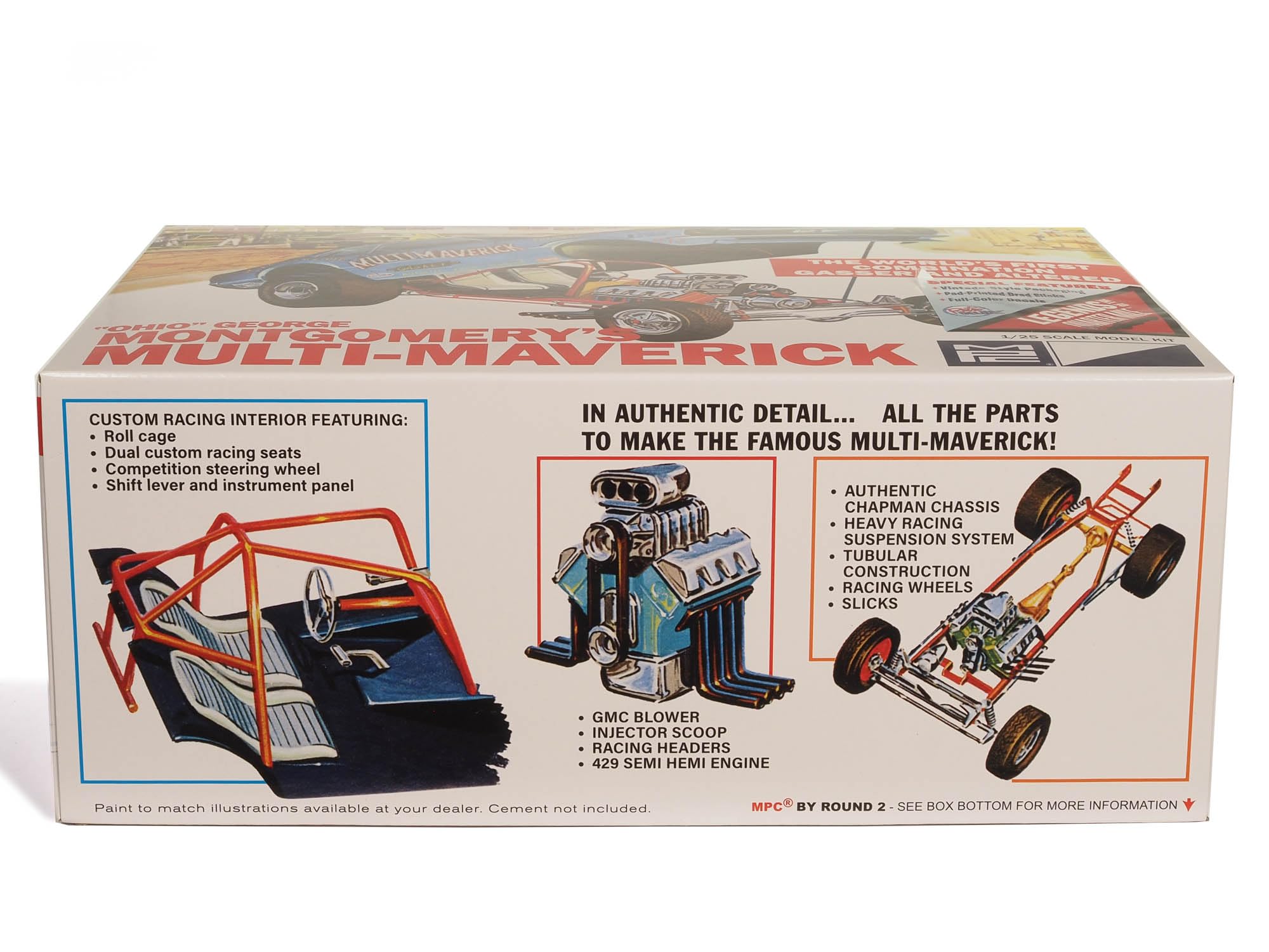 MPC Multi Maverick Funny Car 1:25 Scale Model Kit : Amazon.ca