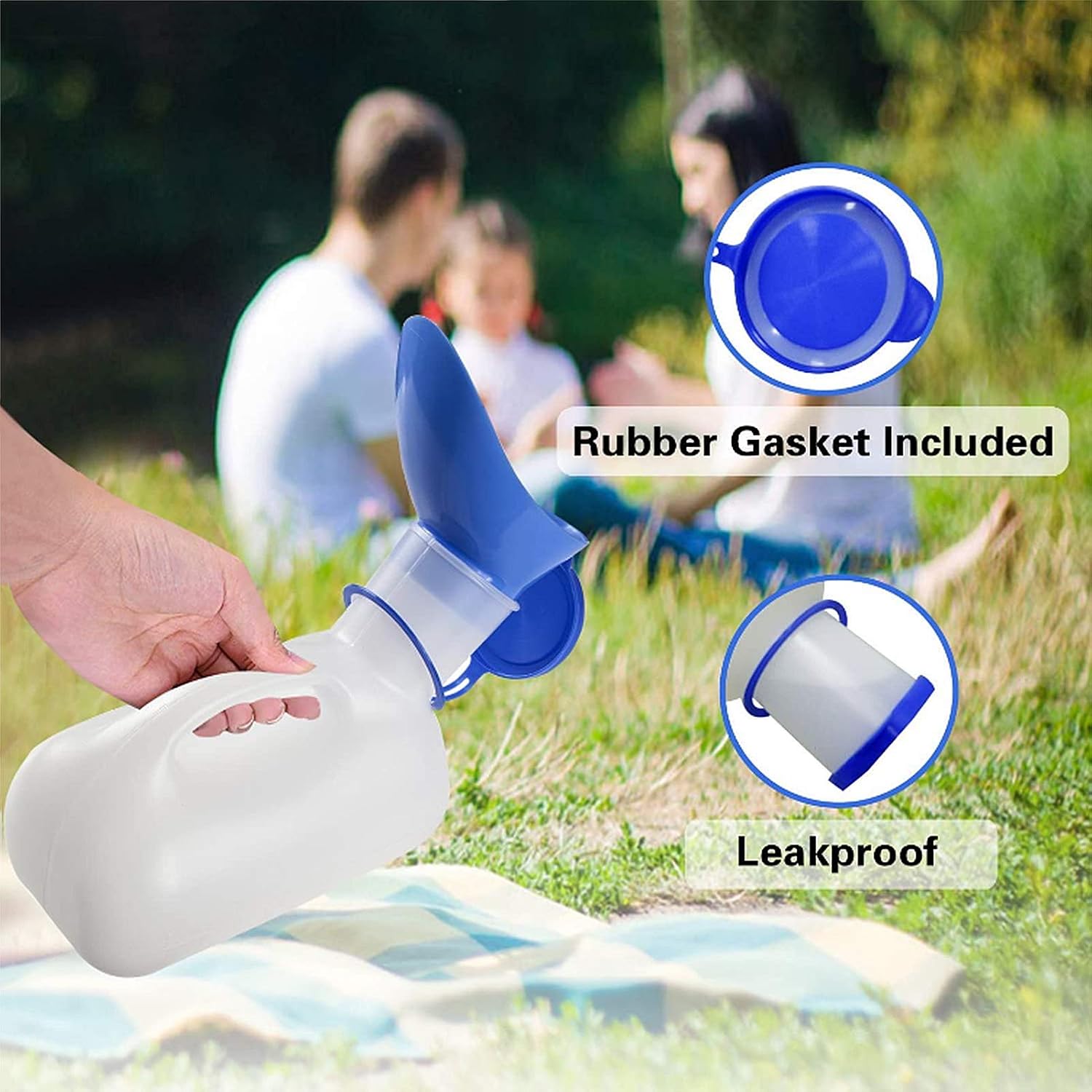 Urine Bottle,Portable Urinals, Unisex Potty Urinal 1000ML for Car for Men and Women Portable Pee Bottle