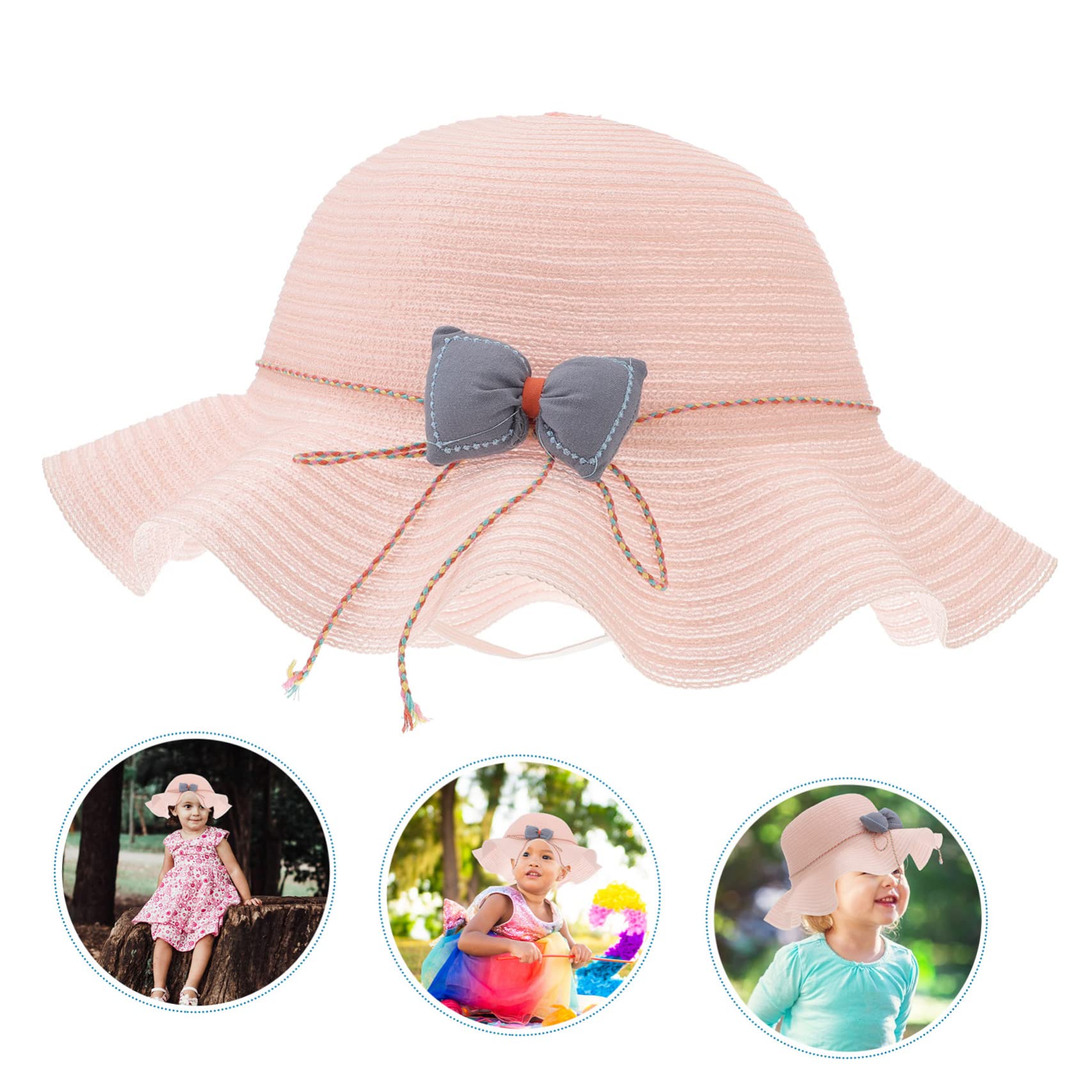 ABOOFAN 2Pcs Cappello Sole Rosa Cappelli Sole Per Le Donne Vestito Del Bambino Cappello Di Protezione Solare Del Bambino Cappello Giardinaggio Cappelli Estivi Per Le Donne