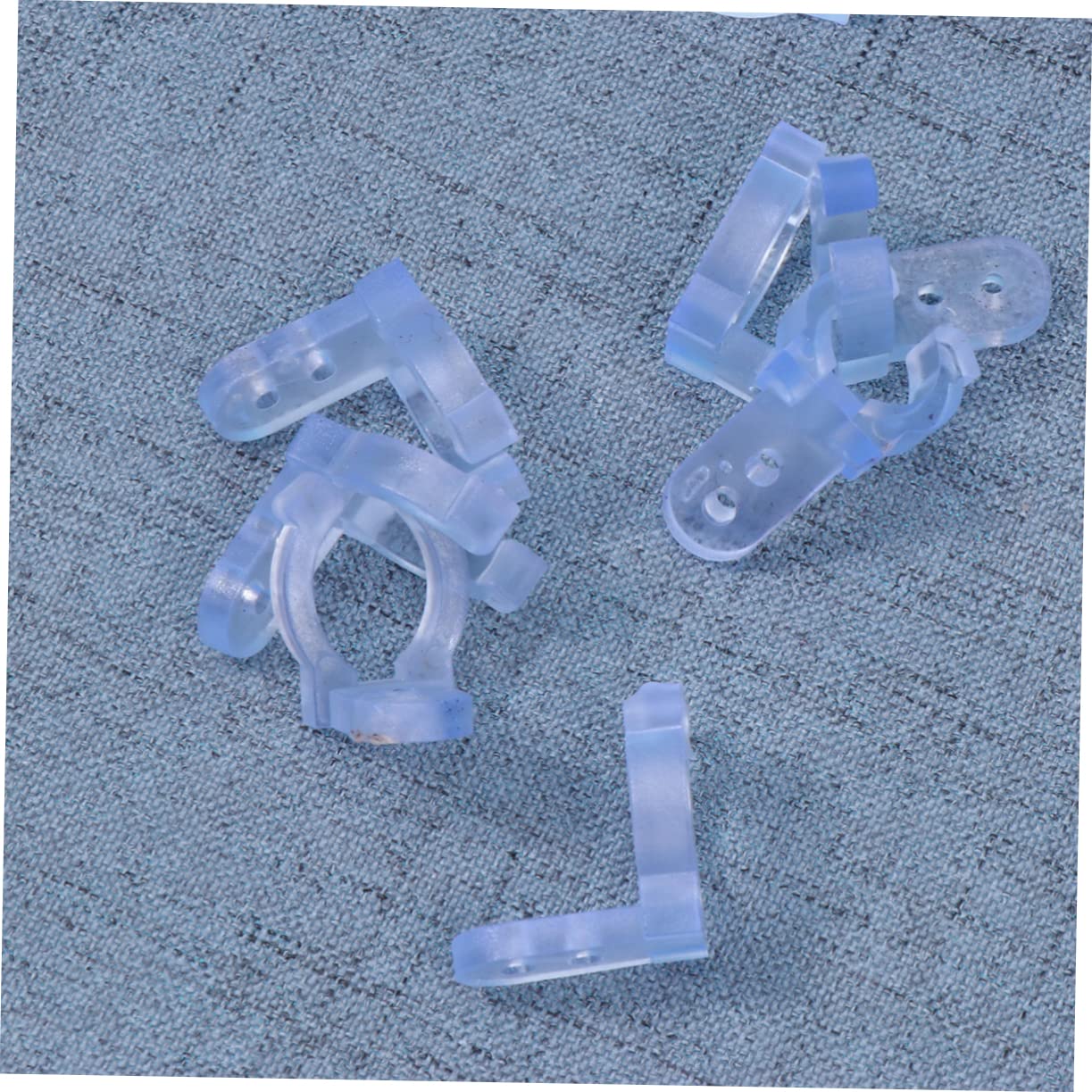 Homoyoyo 40pcs/Pack PVC Led Rope Light Clips Holder for Round Rope Light Cable Clips Mounting