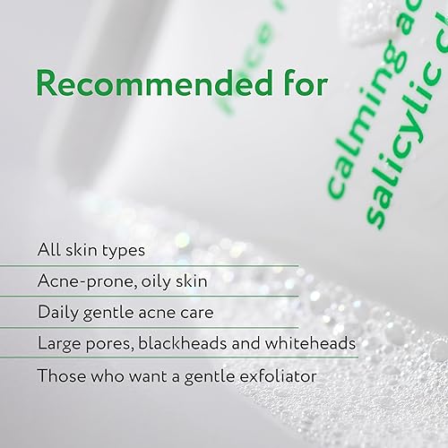 Miniatura 6 de Face Republic Limpiador calmante de ácido salicílico, 3.4 fl oz, 3.38 onzas líquidas, cuidado del acné, espuma de gel de pH bajo, calmante,