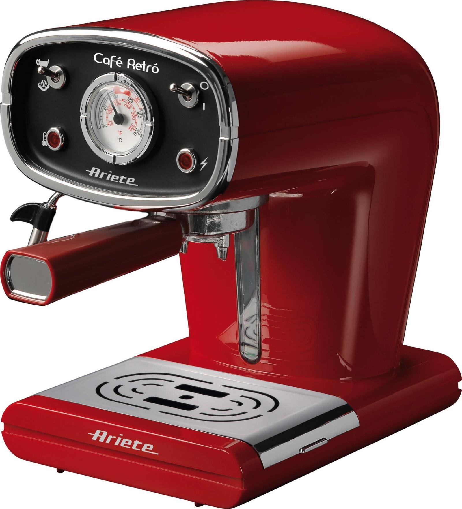 Ariete 1388 Café Retrò, coffee maker for ground espresso and pods