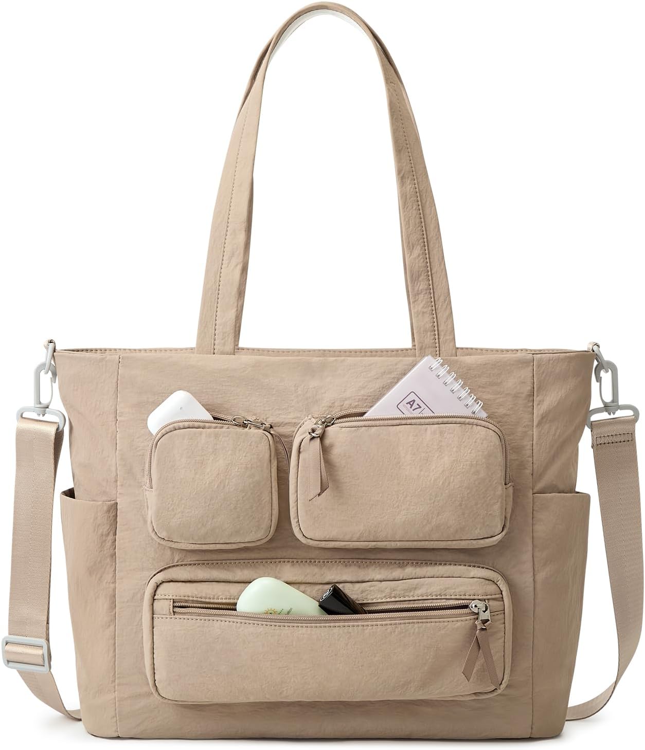 G4Free Tote Bag for Women, Lightweight Work Bag with 15" Laptop Pocket for Teacher Nurse Casual Shoulder Bag for Travel Daily