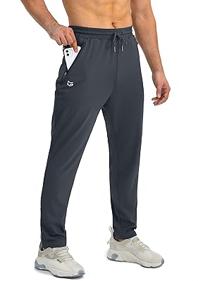 G Gradual Men's Sweatpants with Zipper Pockets Athletic Pants Traning Track Pants Joggers for Men Soccer, Running, Workout