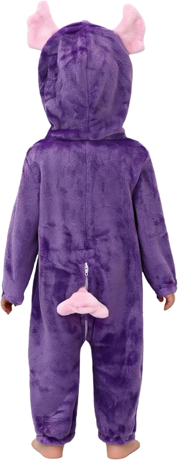 Unisex Toddler Baby Animal Jumpsuit Hooded Romper Halloween Carnival Cosplay Cartoon