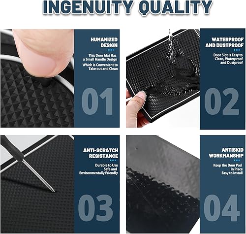 Miniatura 5 de Alfombrillas con ranura para puerta Tucson 2024, para Hyundai Tucson 2022-2024, accesorios para consola central, compatibles con Hyundai Tucson