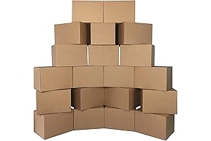 uBoxes Pack of 20 Medium Boxes: 18"x14"x12" Moving Boxes & Cardboard Packing Boxes