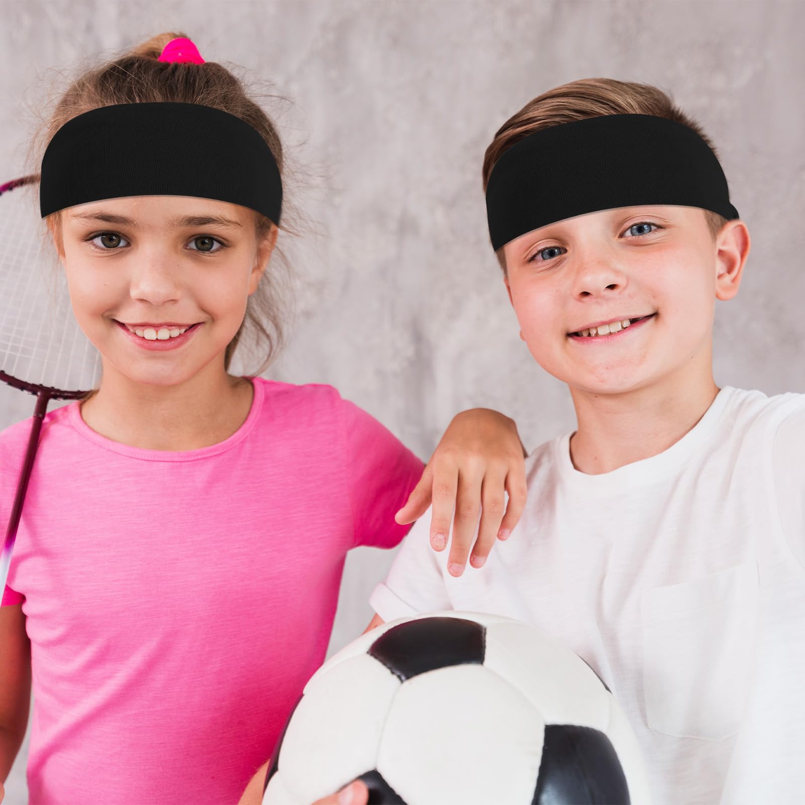 Lot de 6 bandeaux de sport rafraîchissants pour enfants, pour football, baseball, karaté, course à pied, élastiques pour filles et garçons