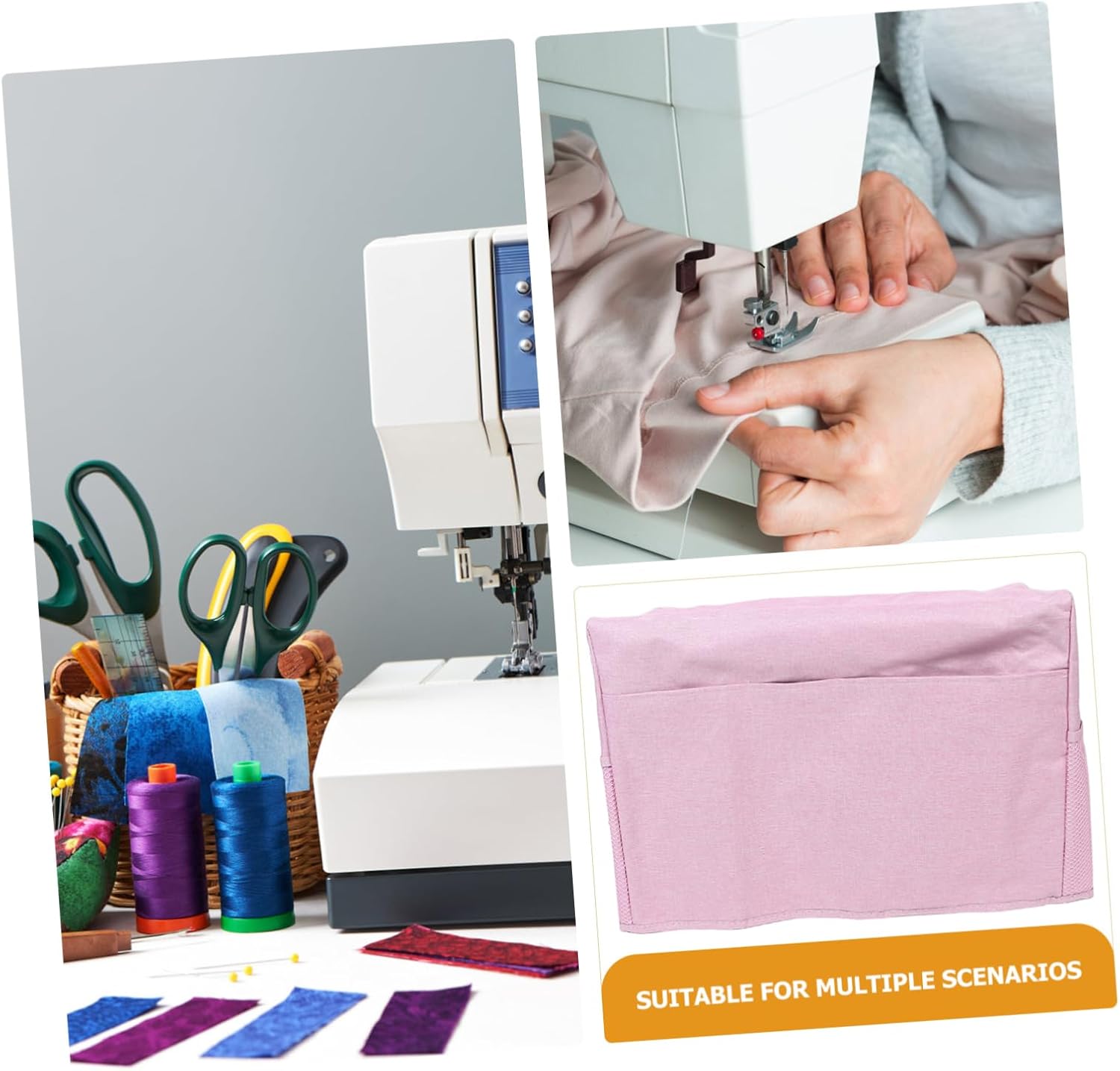 ARTIBETTER Sewing Machine Dust Cover Bag Portable Storage Case for Household Sewing Machines Exceptional for Organizing Accessories
