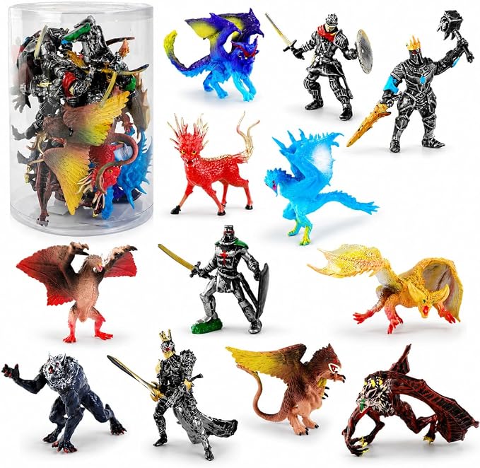 Fable would be "uncomfortably over budget" according to Microsoft's forecast 7 71fmbJWNpiL. AC SX679 Liberty Imports Medieval Knights & Fantasy Dragons Figurines Set, 12 Pack | Mythical Creatures with Knights, Dragons, Wyvern, Griffin, and More, Mini Toy Figures, For Kids