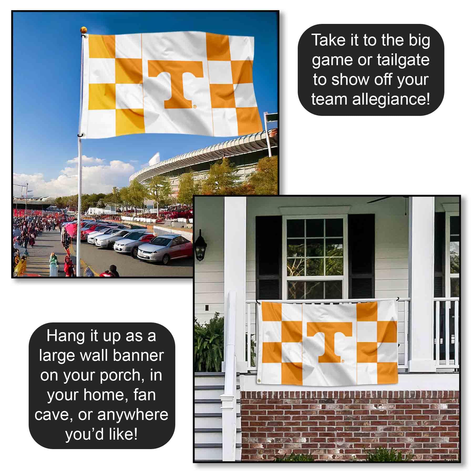 Flagge Tennessee Volunteers (NCAA) – 91x152 Cm, Einseitig, Aus Robustem Polyester Für Innen & Außen