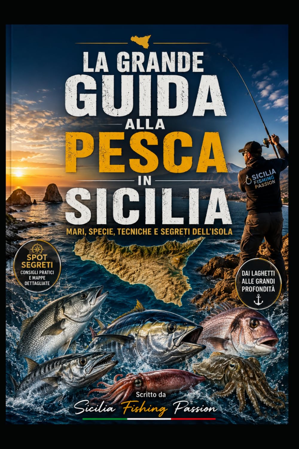 LA GRANDE GUIDA ALLA PESCA IN SICILIA: Mari, specie, tecniche e segreti dell'isola