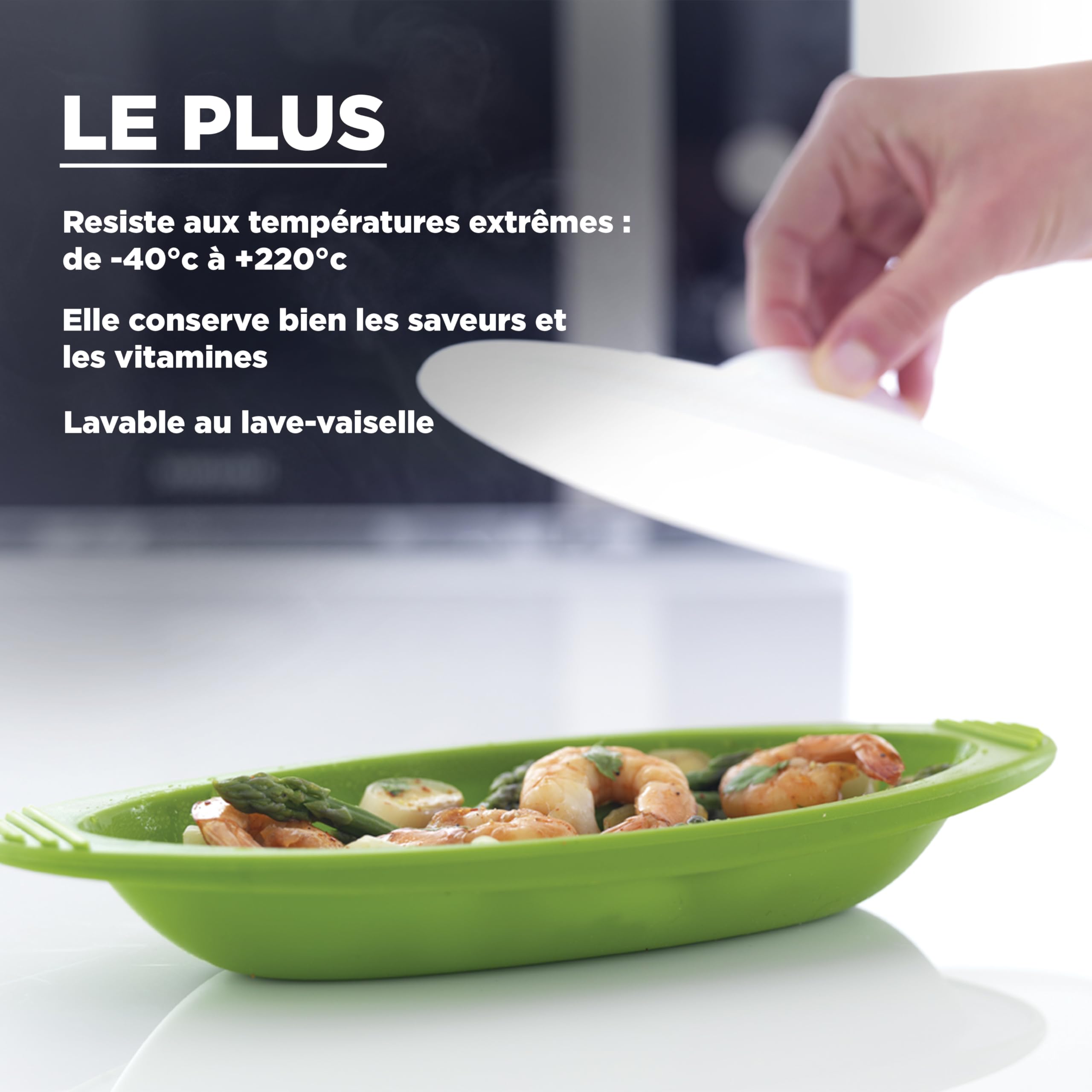 Mastrad - Papillotes Silicone Lot De 2 (360 ml) – Cuisson Vapeur Saine Micro-ondes & Four - Flexibles & Anti-Adhérentes – -40°C à 220°C – Poignées Rigides - Silicone Sans BPA