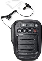 Vista 6 de HYS Micrófono Bluetooth para la aplicación Zello, micrófono inalámbrico con PTT - IP66 impermeable, carga tipo C, batería de 1000 mAh, tiempo
