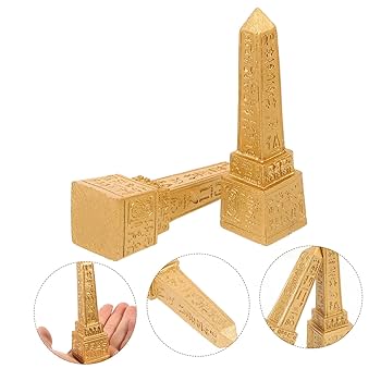 Amazon.co.jp: SEWOART エジプト塔の樹脂製置物 デスクトップ
