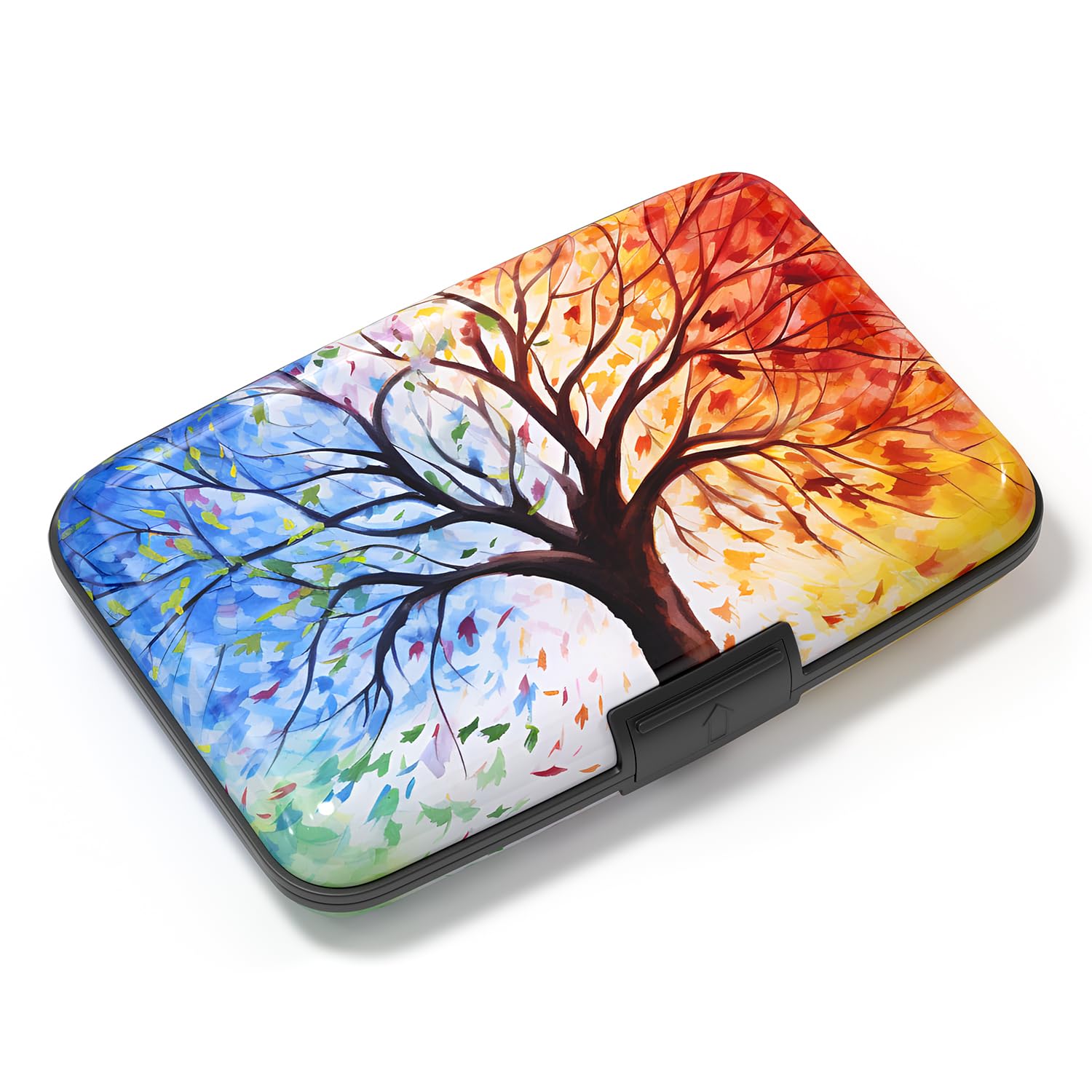 Atufsuat Card Holder Credit Cards Holder for Women RFID wallet women Business Card Holder Wallet Mini Aluminum Card Wallet RFID Blocking Slim Metal