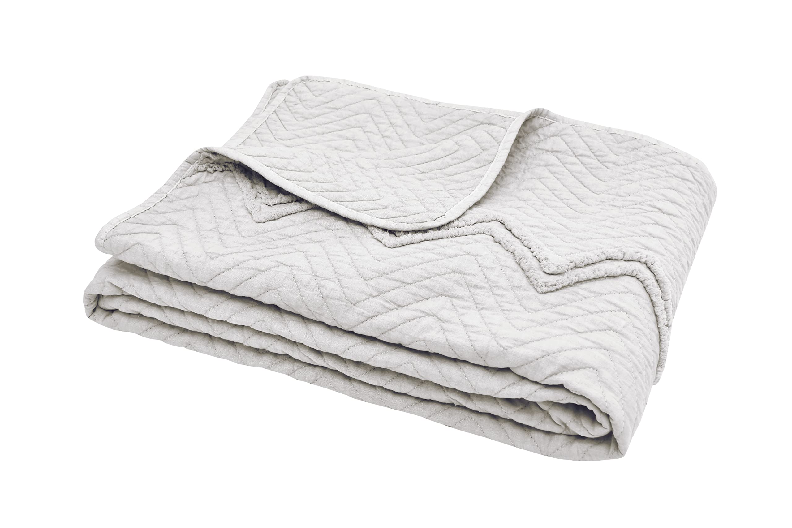 Sleepdown Natural Zig Zag Tufted Throw Over Sofa Bed Super Soft Warm Cosy Luxury Blanket Bed - 200Cm X 150Cm,5056242894285