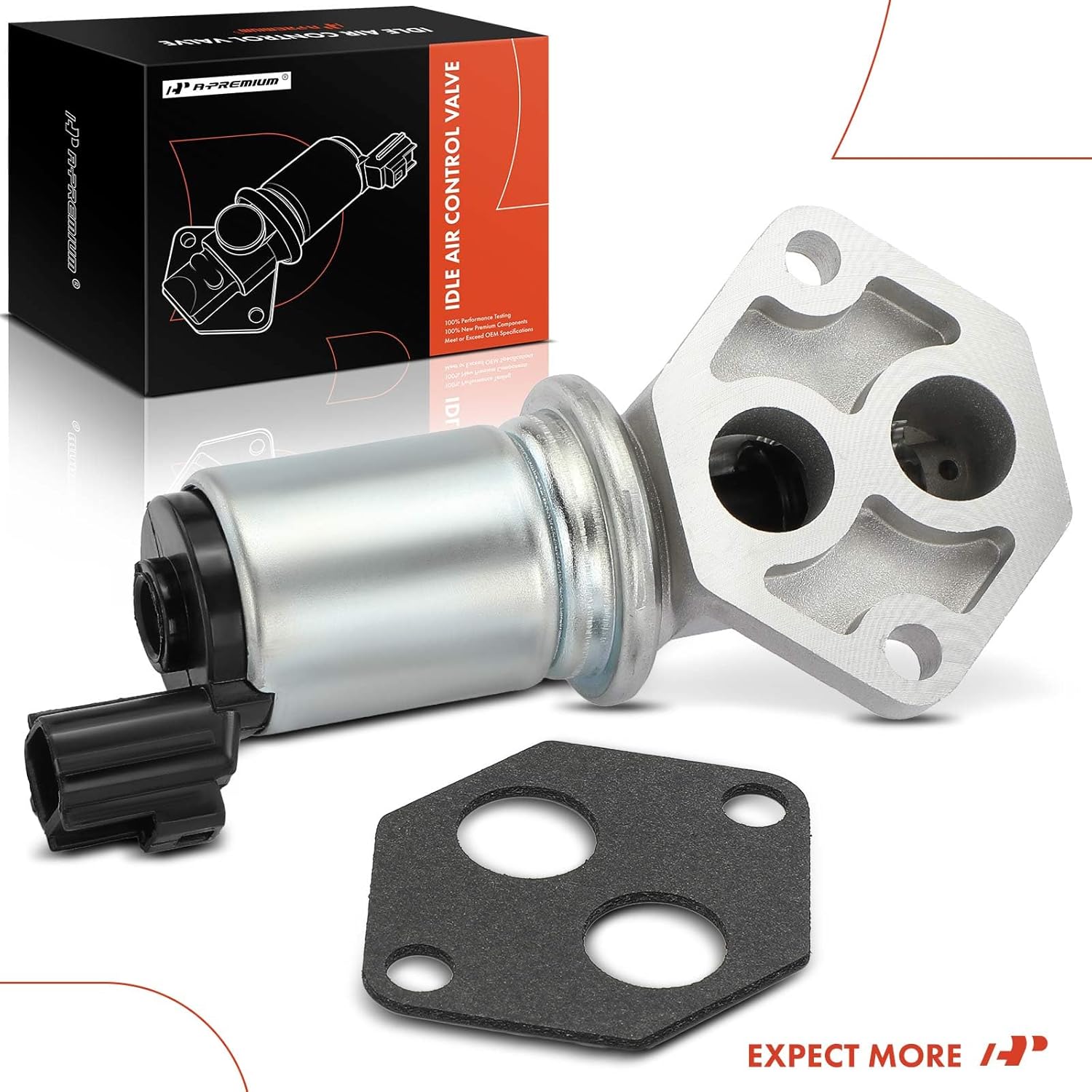 A-Premium Fuel Injection Idle Air Control Valve - Compatible with Ford, Lincoln, Mercury - 96-02 - F E-Series, F-150, Explorer, Excursion, Taurus & More, 5.4 4.6 5.0 3.0L - for# F65E9F715GA