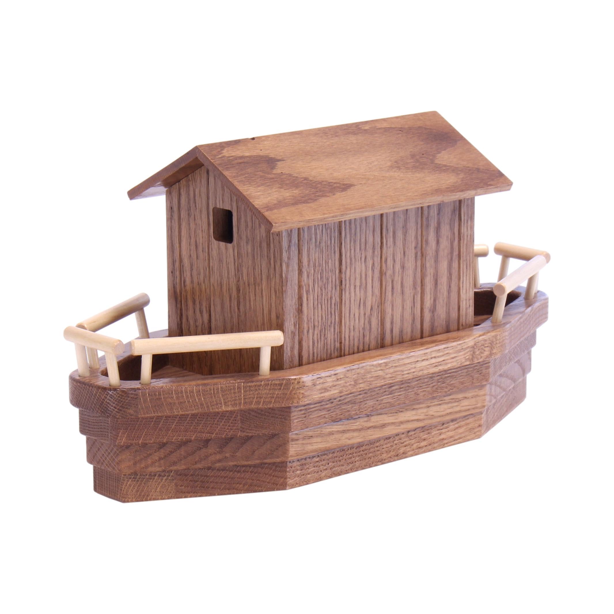 Amazon.com: AmishToyBox.com Noah's Ark Wooden Playset with 13