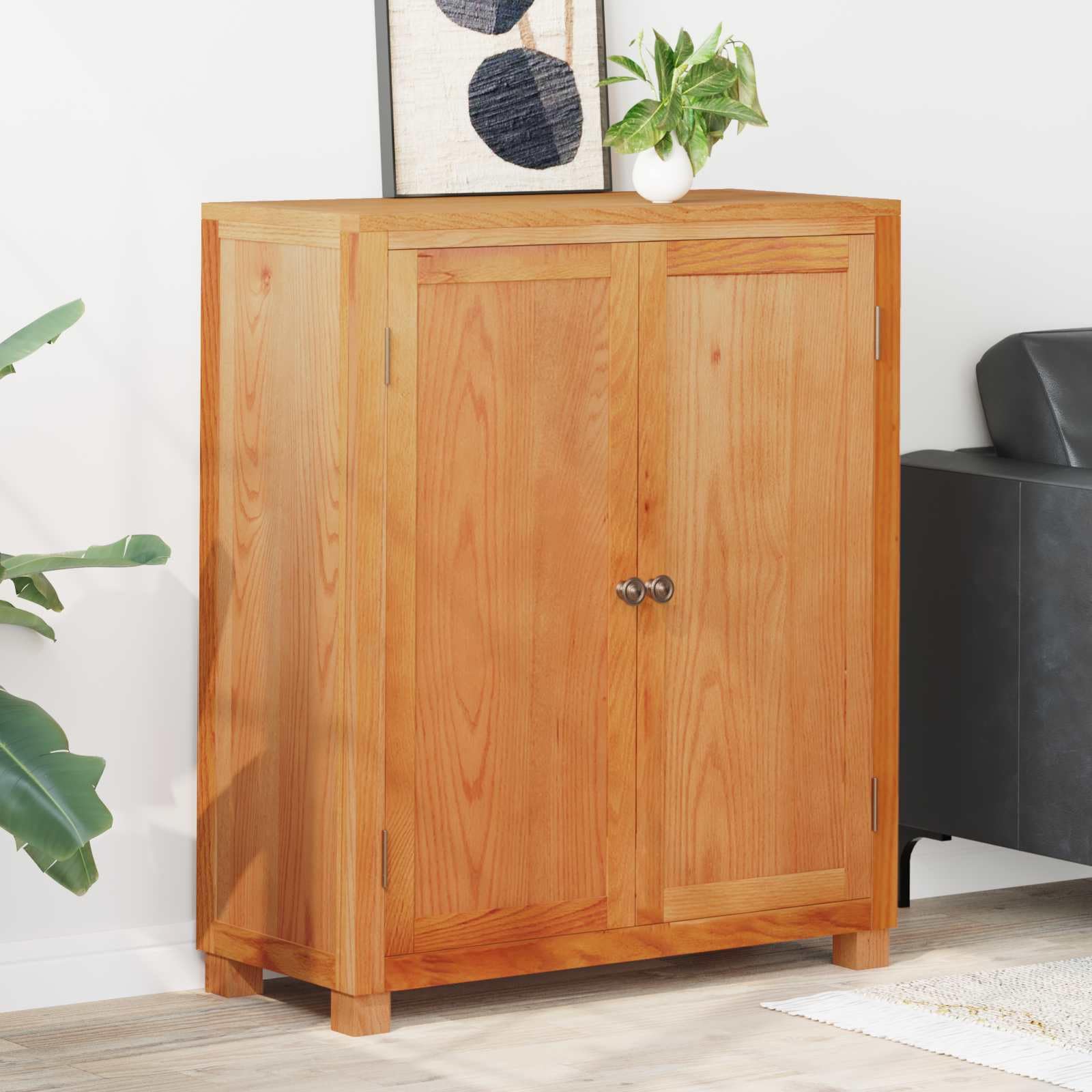 Armario de almacenamiento duradero en madera de roble macizo de alta gama