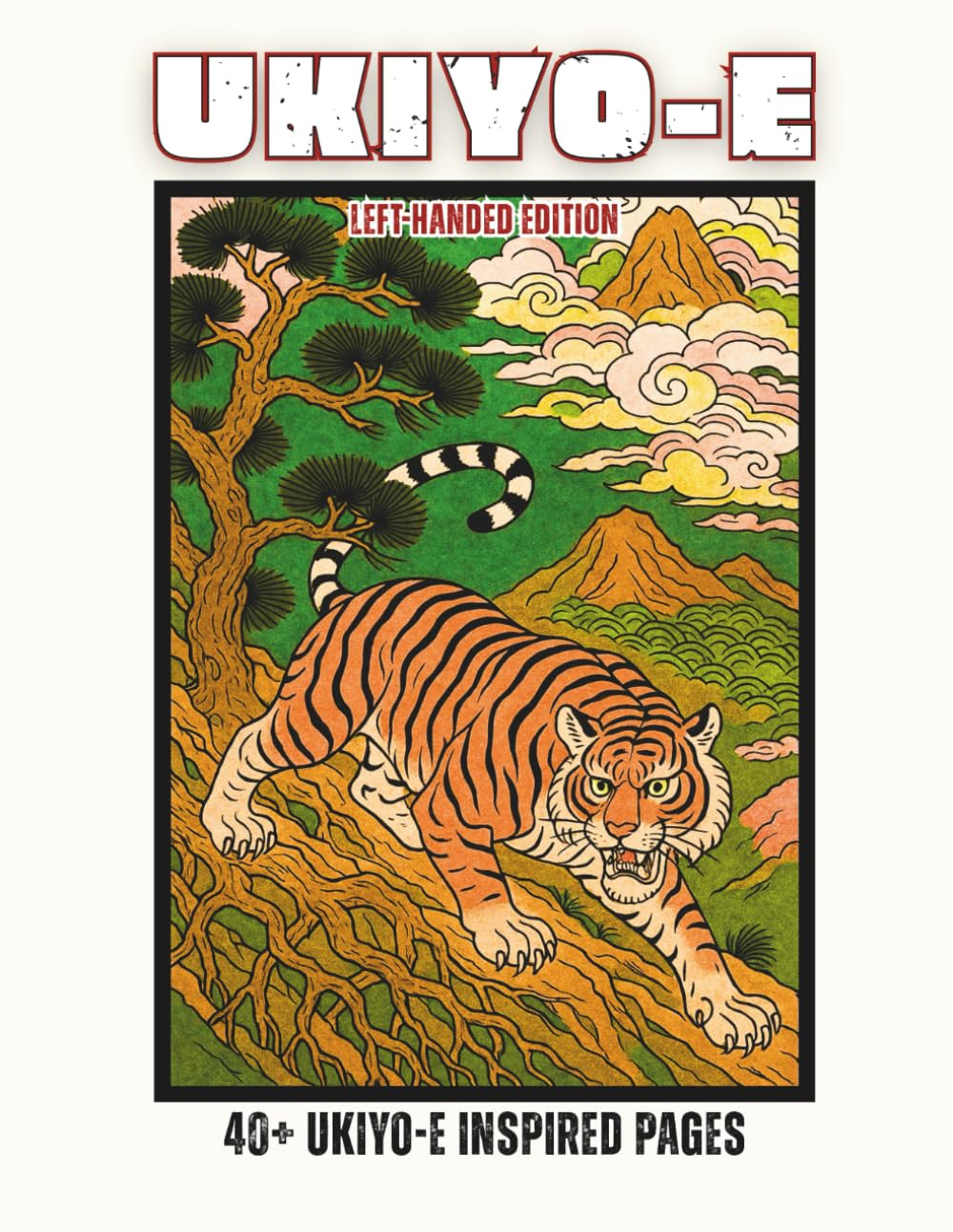 Ukiyo-e Left-Handed Edition: Traditional Japanese Woodblock Art Coloring Book (Ukiyo-e Coloring Books)