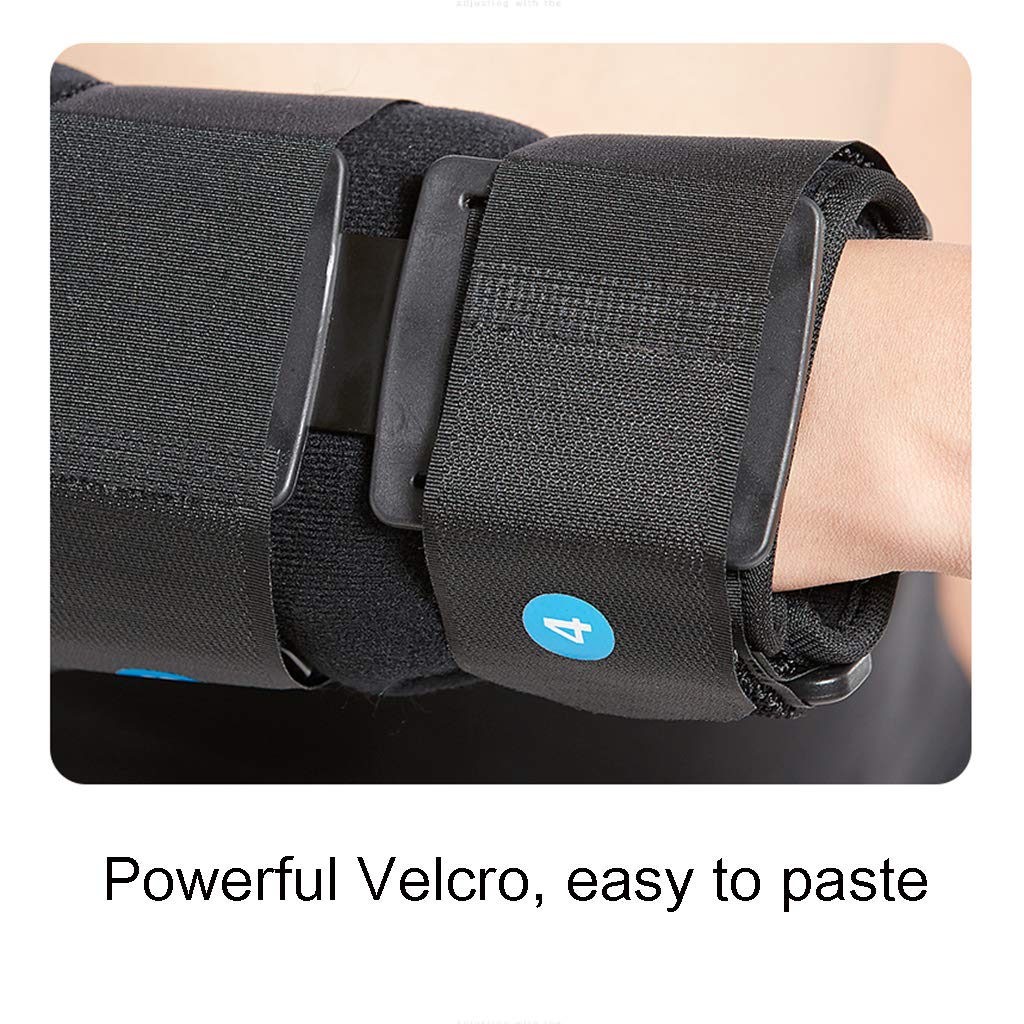 Órtesis de Codo con bisagras, para Brazo, férula, Banda ortopédica, Almohadilla, cinturón inmovilizador, Ajustable para Brazo con Fractura de Codo, Talla única | Unisex