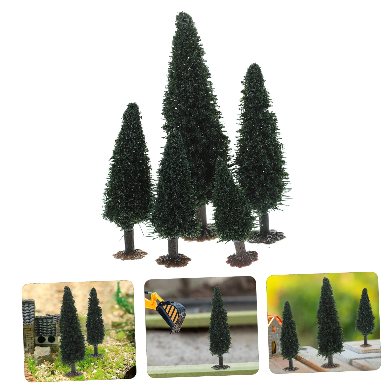 VILLCASE Árboles De Diorama 60 Piezas Modelo de Paisaje de árbol pequeño Mini arboles decoración Vegetal Modelos decoración de árboles arboles en Miniatura para Manualidades Tridimensional