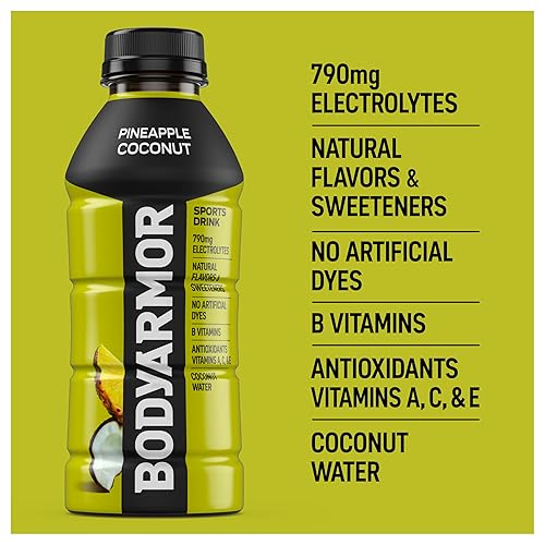 Miniatura 14 de BODYARMOR - Bebida deportiva, naranja y mango, sabores naturales con vitaminas, electrolitos ricos en potasio, perfecta para deportistas, 16 onzas