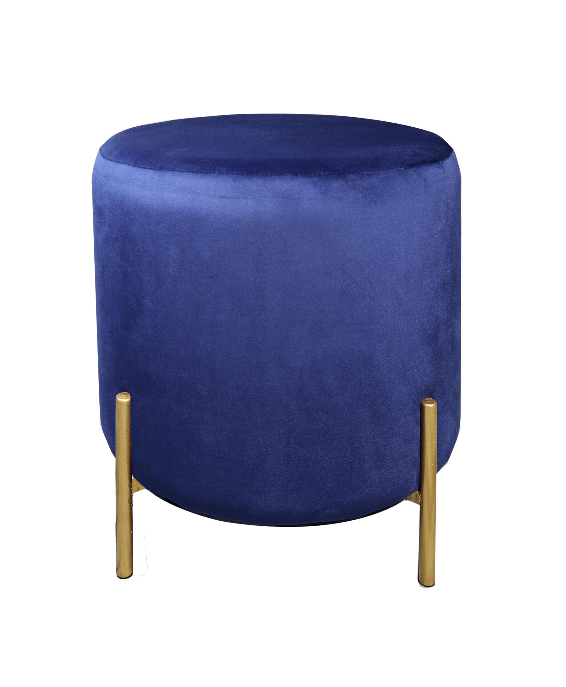 ASPECT Valentine Ottoman,Foot Stool- Blue Velvet
