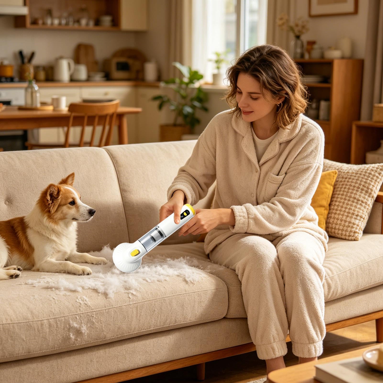 Spazzola per cani, potente spazzola per rimuovere i del cane, per rimuovere i del cane, per auto, ufficio, dormitorio, camper, soggiorno, camera da , gatto