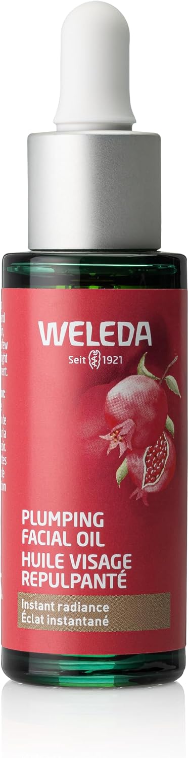Weleda Yüz Bakımı Dolgunlaştırıcı Yağ, 1 Sıvı Ons, Nar Özü ve Aloe Veralı Bitki Zengin Nemlendirici