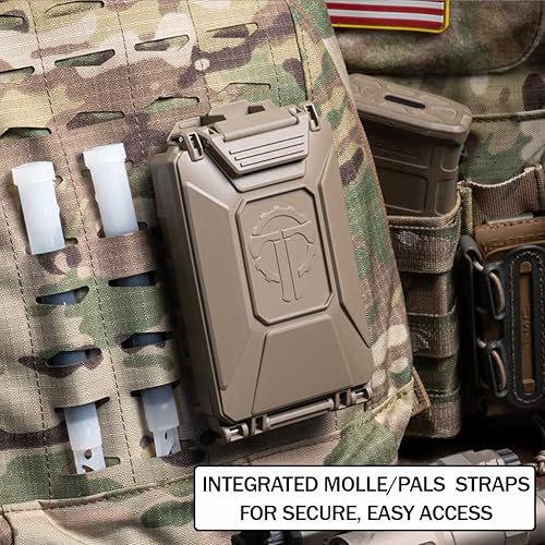 Miniatura 4 de Thyrm CellVault-5M - Almacenamiento modular de baterías para baterías CR123, 18650, 18350, CR2032 con insertos móviles, fabricado en Estados Unidos