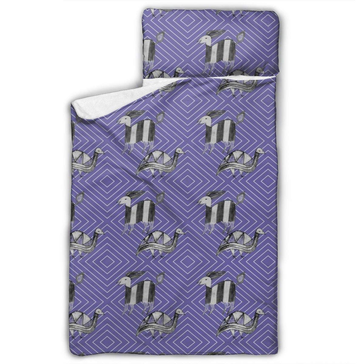 Kids Nap Mat Set Antelope Guinea Fowl Soft Lightweight