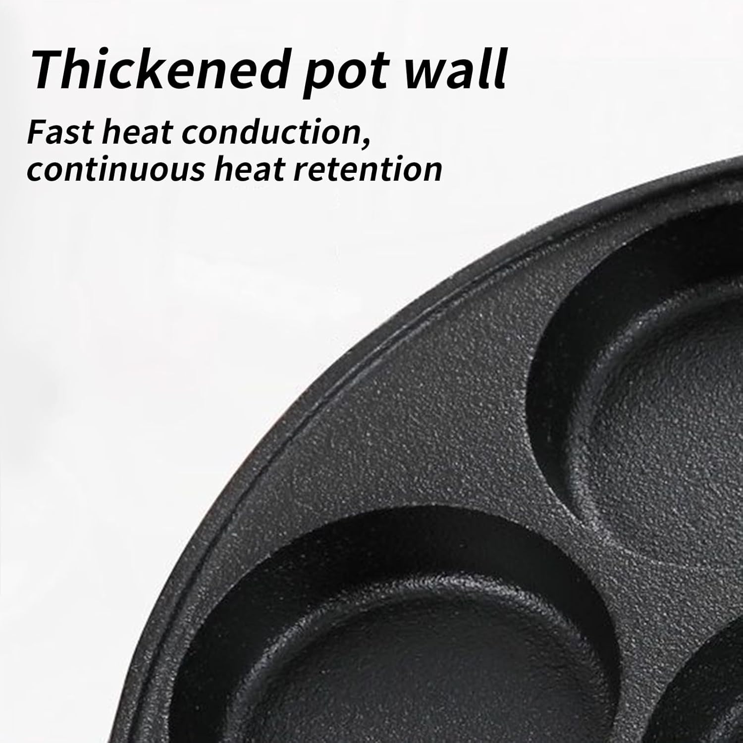 Cast Iron Egg Pan - Mini Pancake Pan 7-Hole, Cast Iron Muffin Pans | Cooking Tool For Breakfast Crepe Steak Pizza Baking Grilling Frying Stove Campfire Camping Outdoor BBQ | Supports Induction