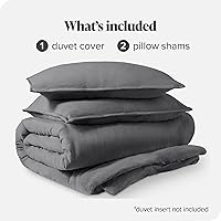 Vista 7 de Bare Home - Funda arenada de edredón de tamaño completo, colección 1800 Premium de microfibra cepillada ultrasuave, de fácil cuidado