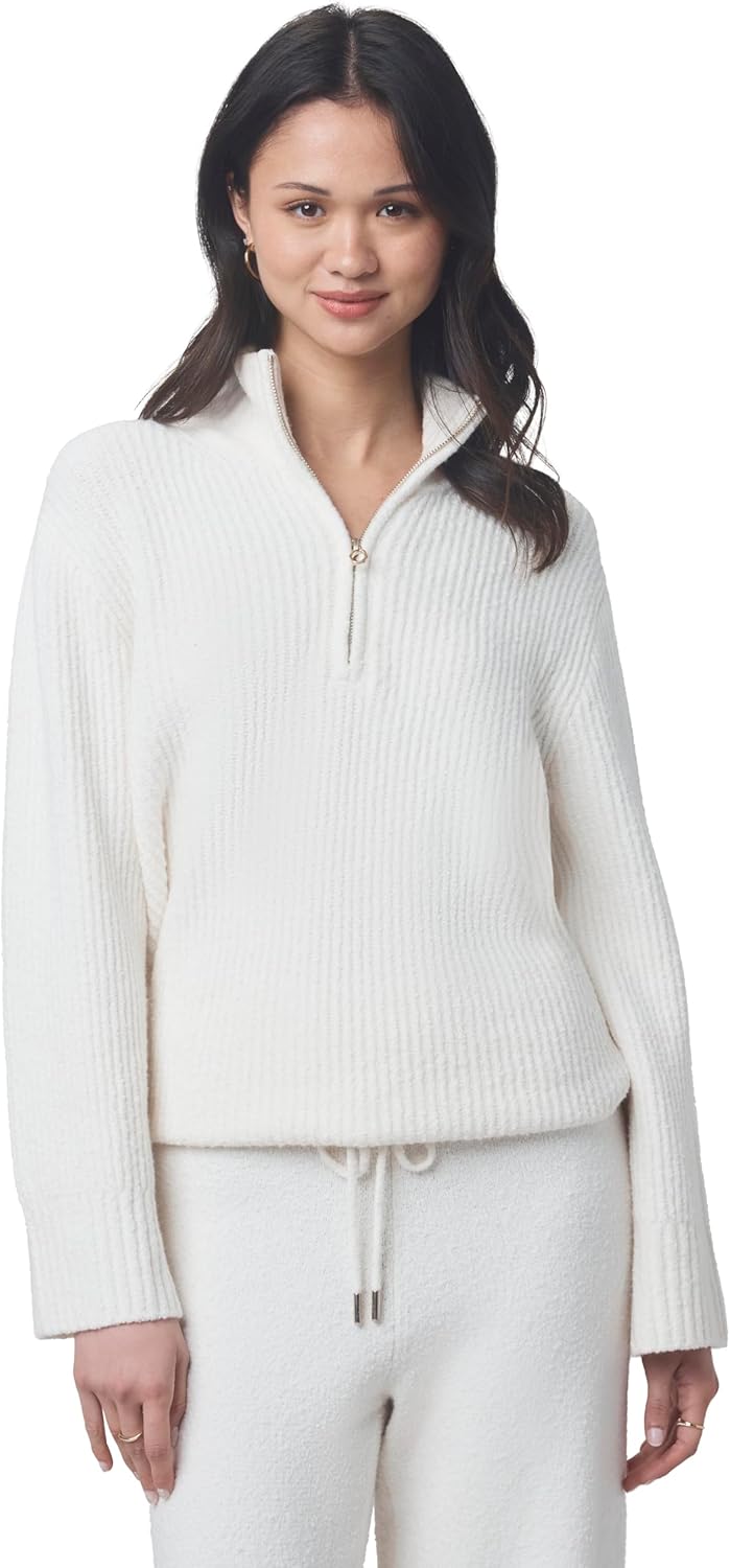 Splendid Womens Splendid X @Cellajaneblog Quarter Zip Sweater