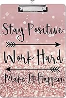 Vista 16 de Portapapeles de Moda, Portapapeles Decorativos de Madera Tamaño A4 Carta para Maestro, Enfermera, Doctor, Estudiante y Niños, Diseño Lindo