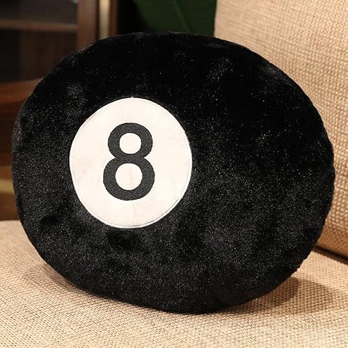 Almohada deportiva de billar de 14 pulgadas, almohada de peluche suave y duradera, juguetes de peluche de fútbol para niños, niñas, decoración de