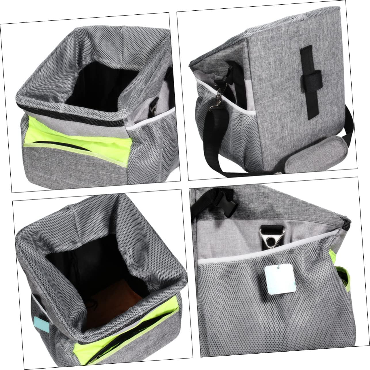 Breathable Oxford Cloth Pet Bike Basket Dog Carrier Mesh Liner Bike Dog Carrier Pet Travel Folding Basket