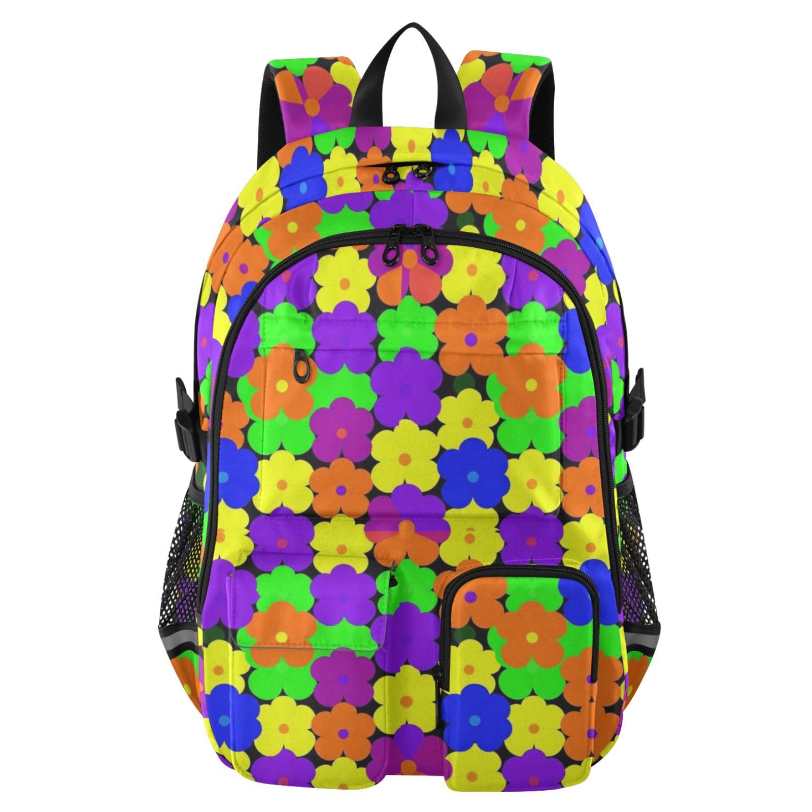 Plecaki na laptopa uroczy wzór kwiatowy Multicolo School College torba na książki