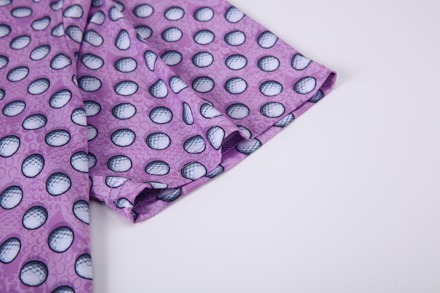 Alex Vando Mens Golf Shirt Moisture Wicking Quick-Dry Print Performance Polo Shirts for Men - Image 4